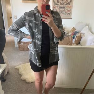 Express Camo button-down shirt